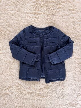 Monoprix Kids Lightweight Puffer Jacket – Navy – Size 6Y
